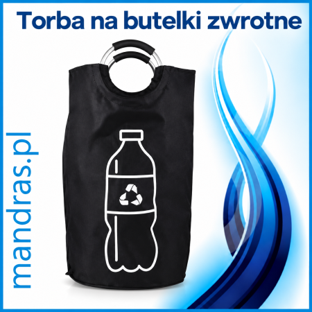 Torba na BUTELKI zwrotne 82l czarna